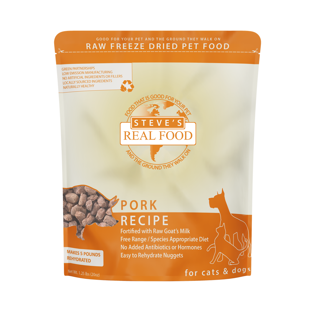 Freeze Dried Raw Pet Food: Pork Nuggets