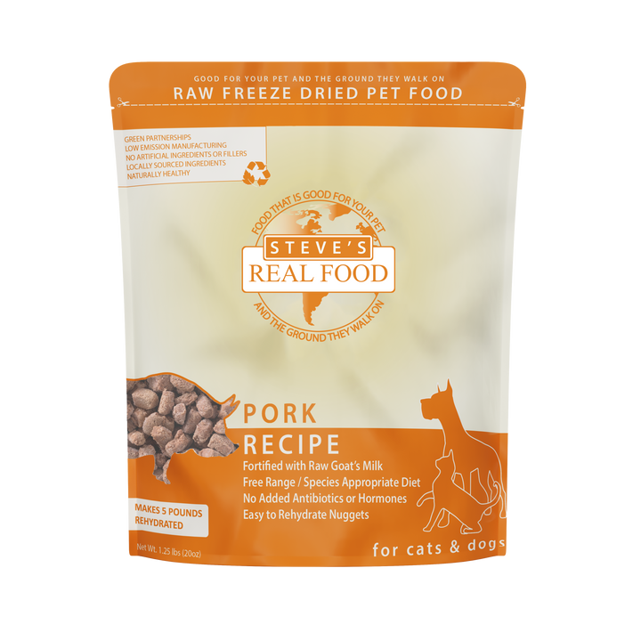 Freeze Dried Raw Dog Food: Pork Nuggets