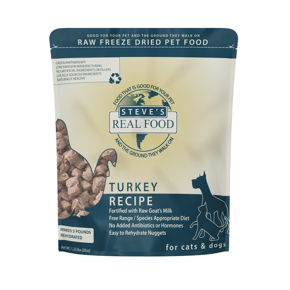 Freeze Dried Raw Pet Food: Turkey Nuggets