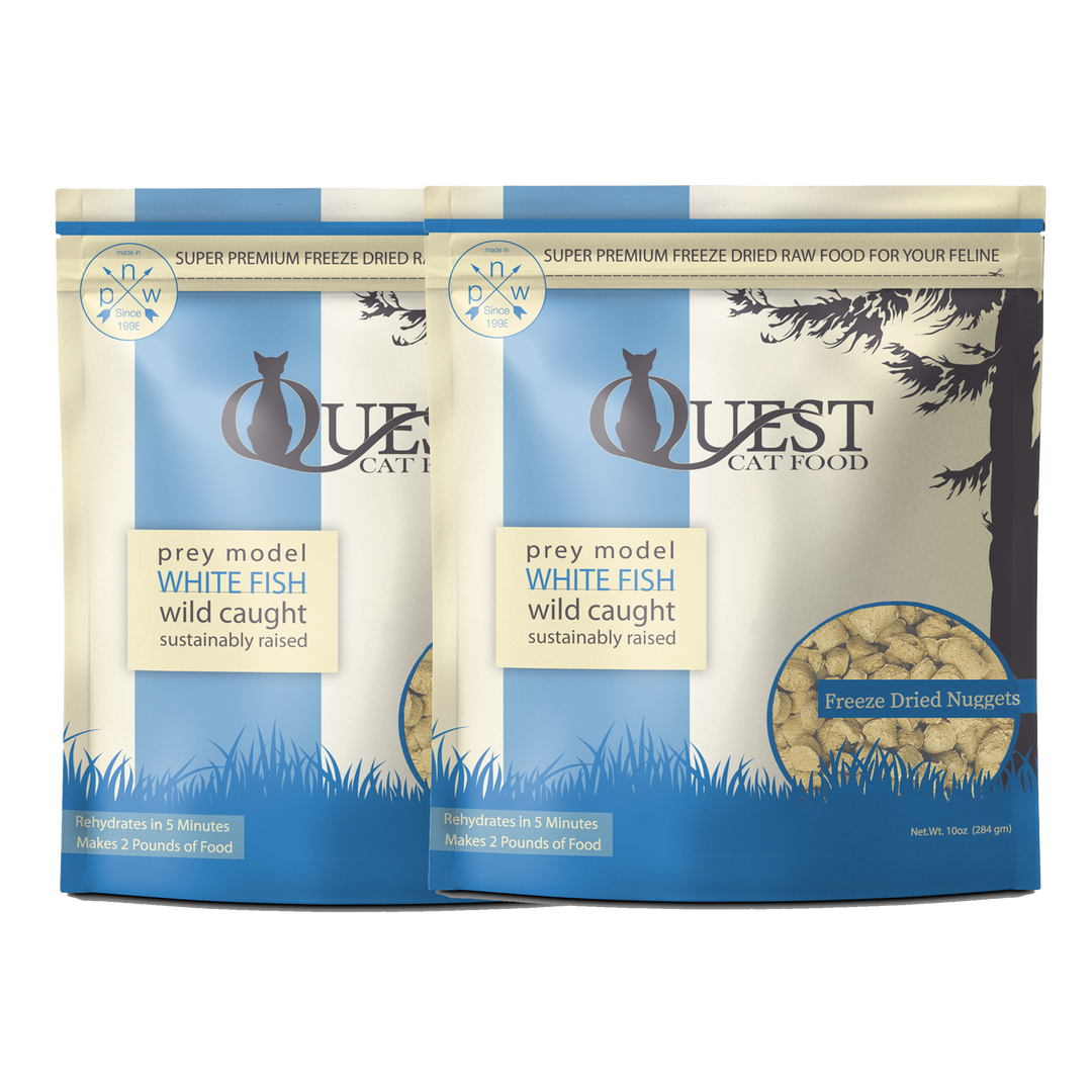 White Fish Freeze-Dried Raw Cat Food (2 pack) Bundle