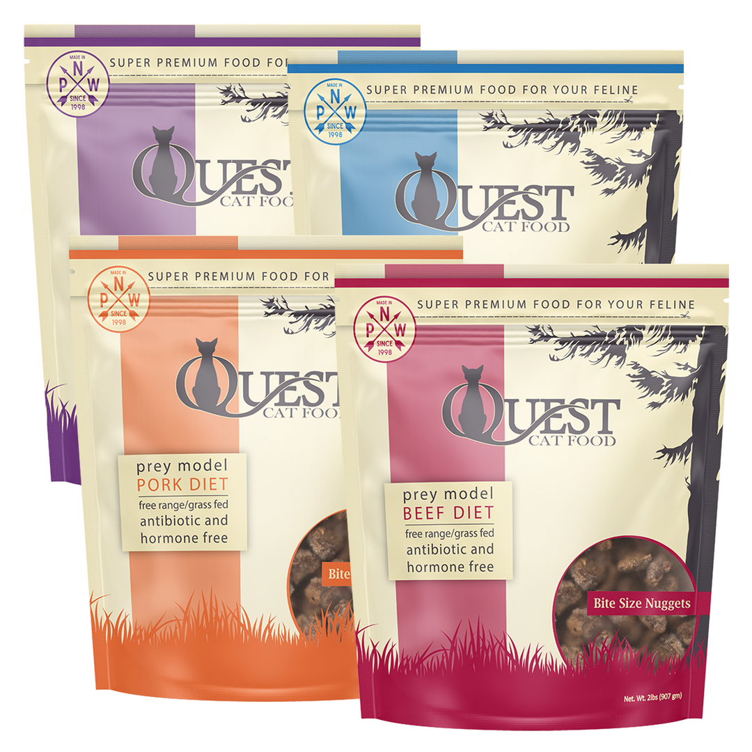 Frozen Raw Cat Food: Variety Bundle (4 Pack)